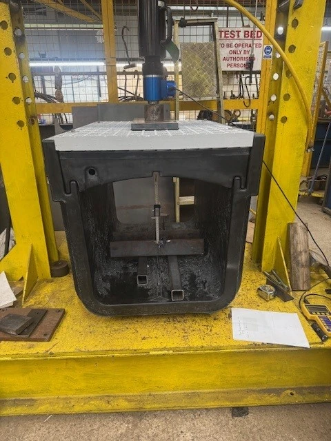 EcoTrough component in a load-test rig