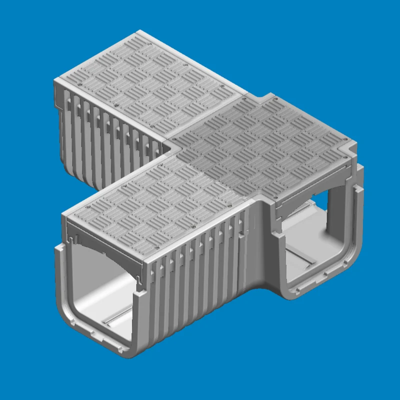 90° trough solution with straights