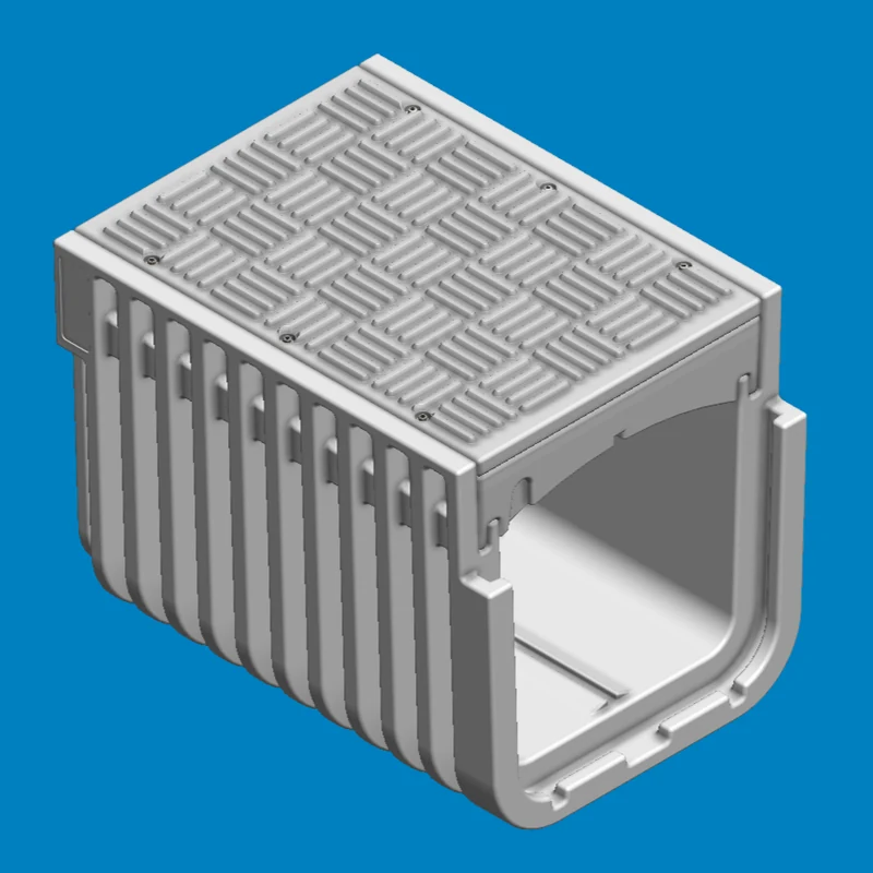 Straight polymer troughs