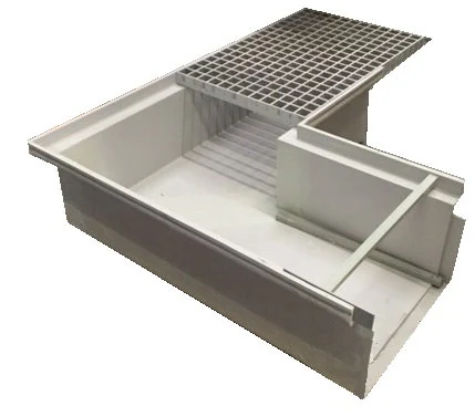GRP cable trough bends