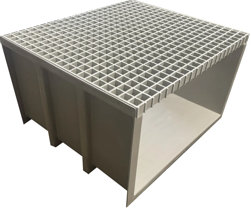 Bespoke GRP straight cable trough product view